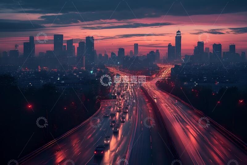 高清大图下载【趣麦麦图】城市风光道路平台_8