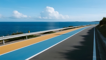 海滨公路，彩虹线伴海景