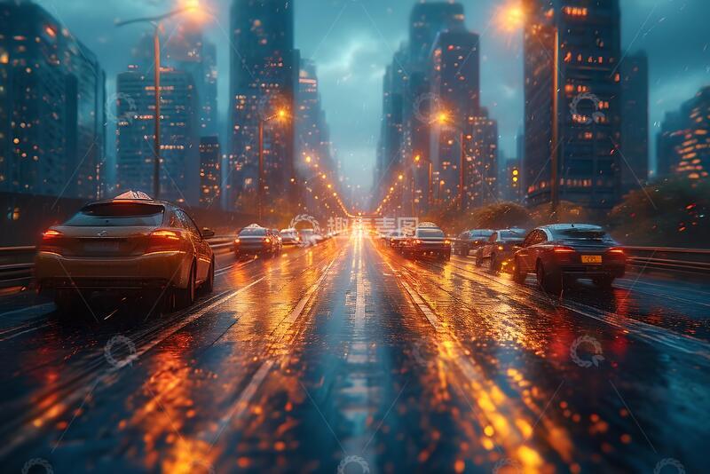 高清大图下载【趣麦麦图】城市风光道路平台_1