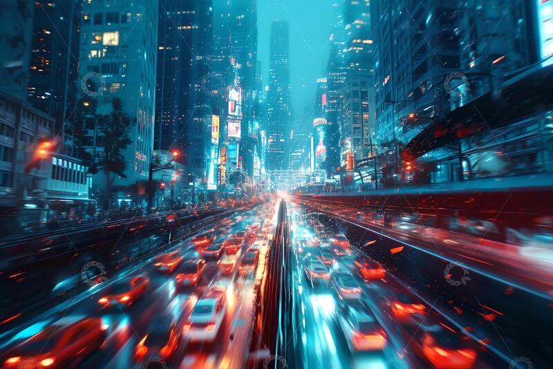 高清大图下载【趣麦麦图】城市风光道路平台_7