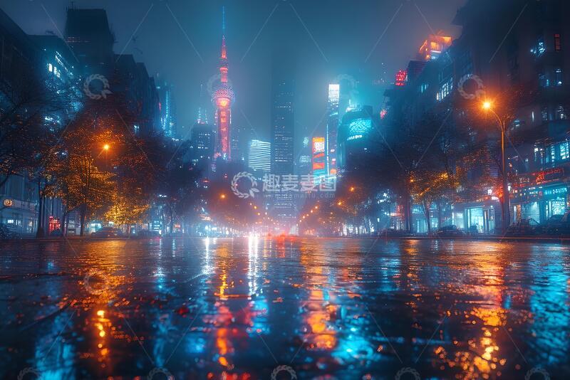 高清大图下载【趣麦麦图】城市风光夜景_7