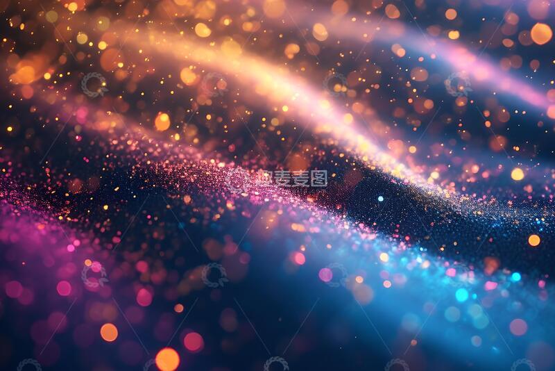 高清大图下载【趣麦麦图】彩色梦幻的斑点背景素材_3