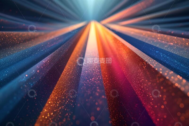 高清大图下载【趣麦麦图】彩色流体梯度三角形和正方形网_4