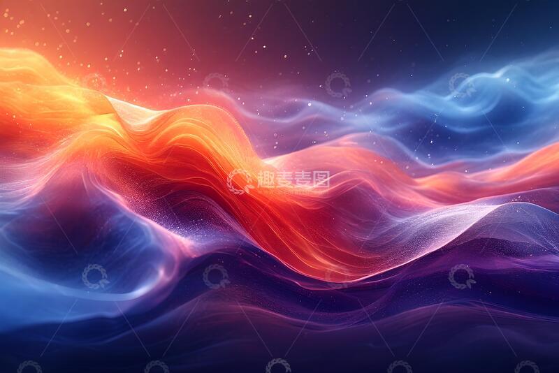 高清大图下载【趣麦麦图】彩色流体抽象渐变背景_8