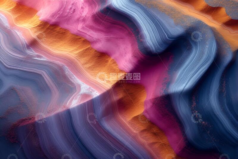 高清大图下载【趣麦麦图】彩色砂岩抽象表面_6