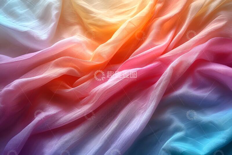 高清大图下载【趣麦麦图】彩色蜡染布的纺织和纹理背景。_6