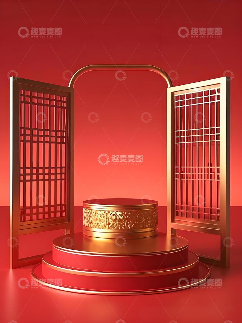 高清大图下载【趣麦麦图】电商展示台1