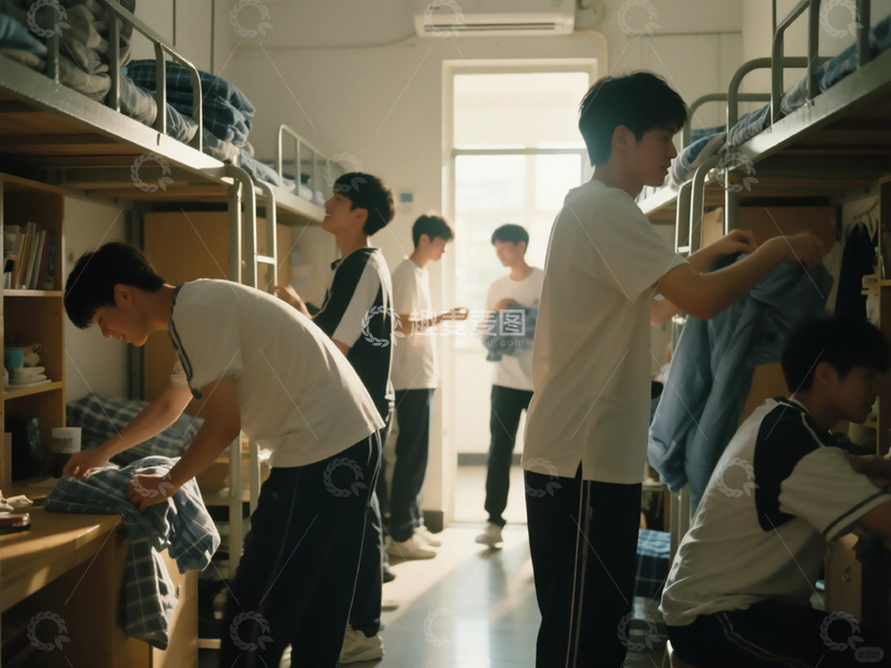 高清大图下载【趣麦麦图】 开学季集体生活5