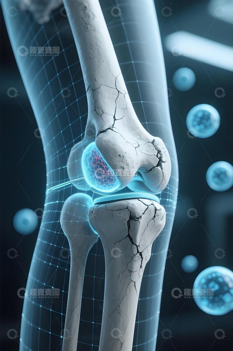 高清大图下载【趣麦麦图】膝关节医学 3D 解剖9