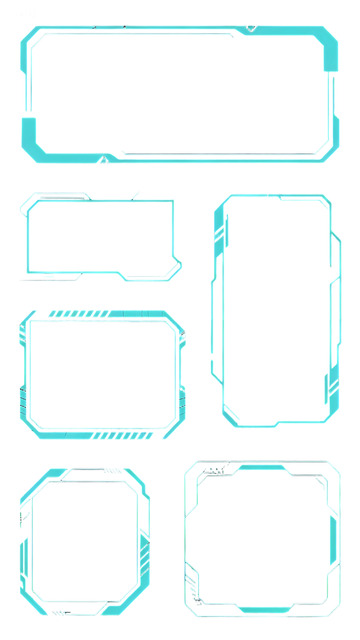 科技感边框设计素材集合7
