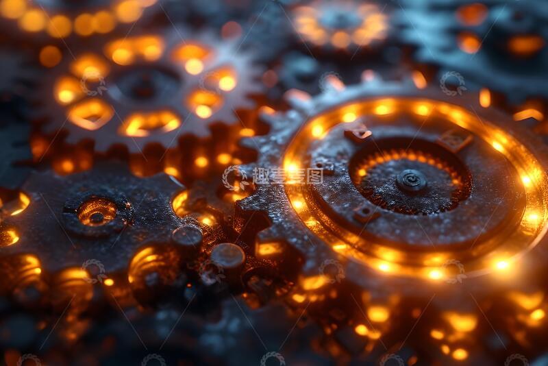 高清大图下载【趣麦麦图】齿轮字母VI_2