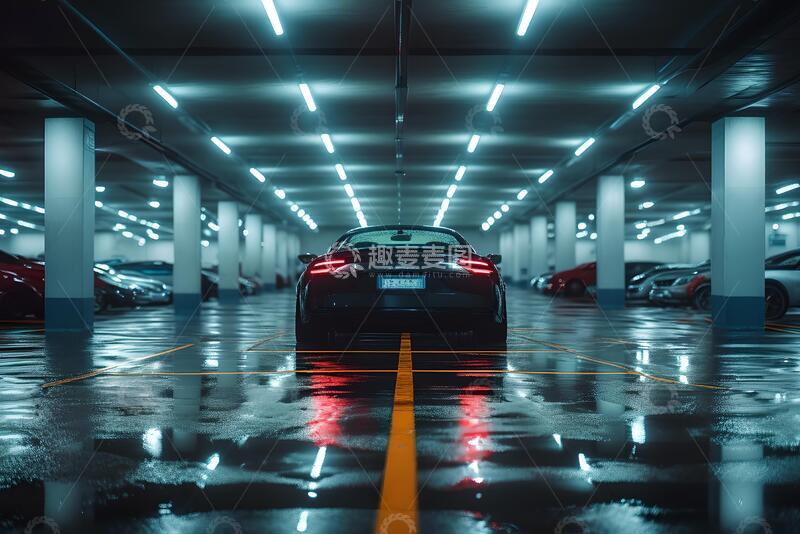 高清大图下载【趣麦麦图】车库外的停车场_1