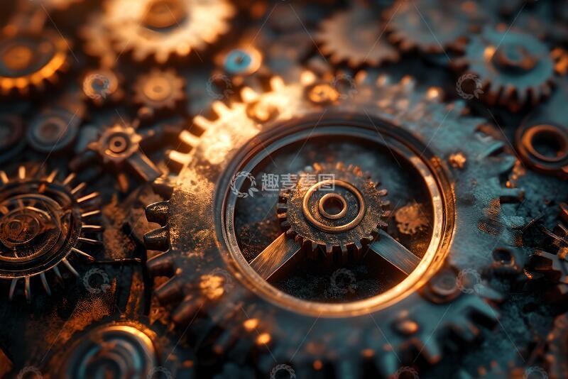 高清大图下载【趣麦麦图】齿轮字母VI_1