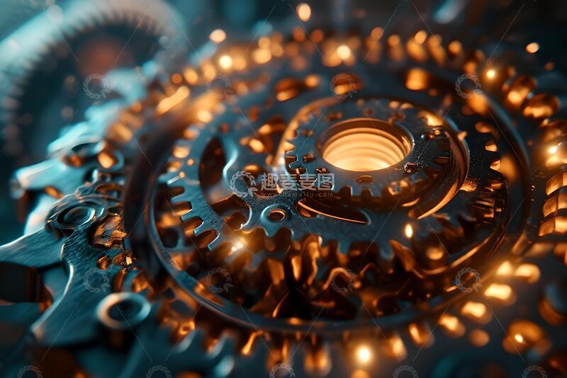高清大图下载【趣麦麦图】齿轮字母VI_4