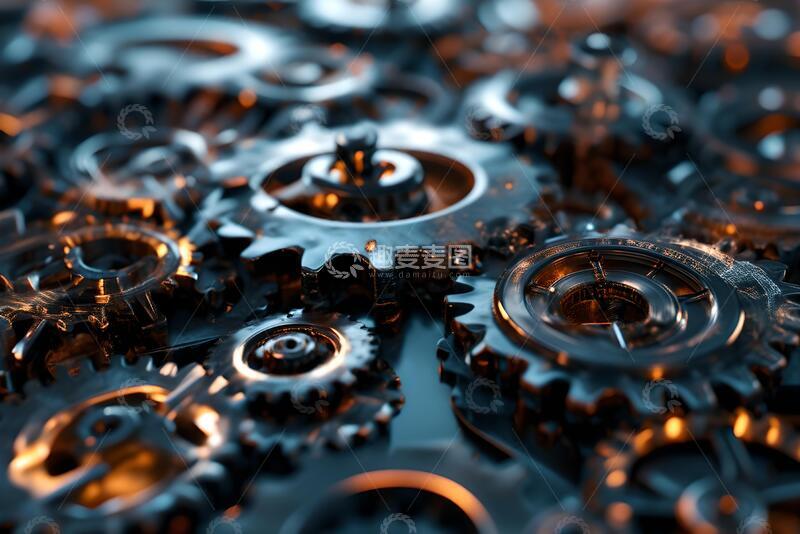 高清大图下载【趣麦麦图】齿轮字母VI_6