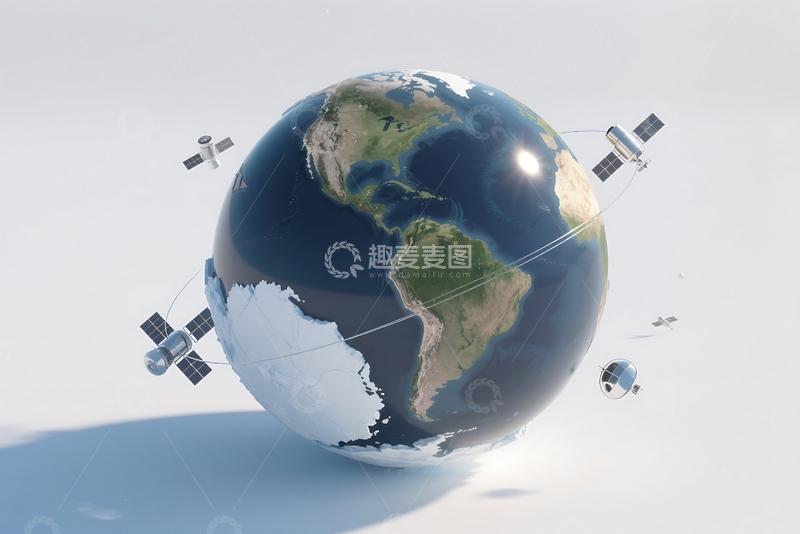 高清大图下载【趣麦麦图】三维渲染地球模型元素 (3)
