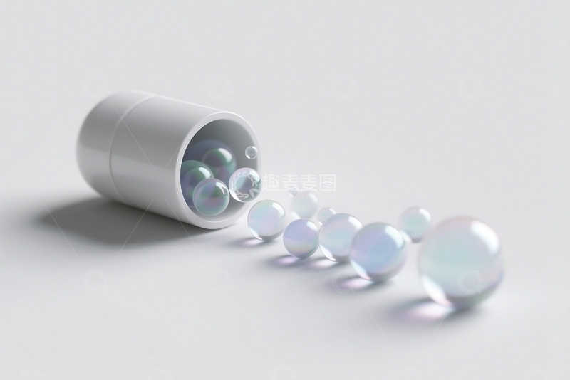 高清大图下载【趣麦麦图】三维渲染各种气泡浮出 (3)