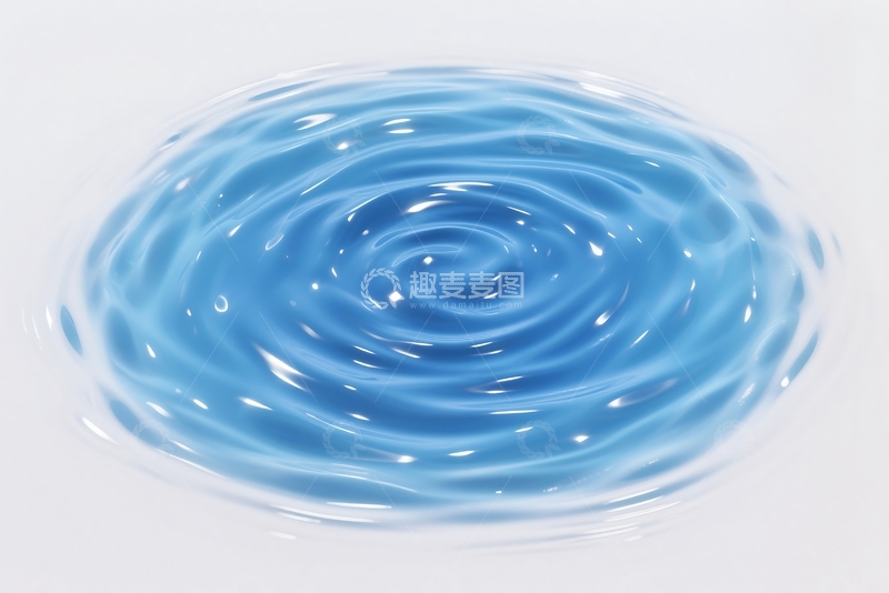 高清大图下载【趣麦麦图】三维水波纹蓝色背景 (4)