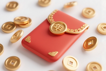 三维新年红包金币模型素材 (4)