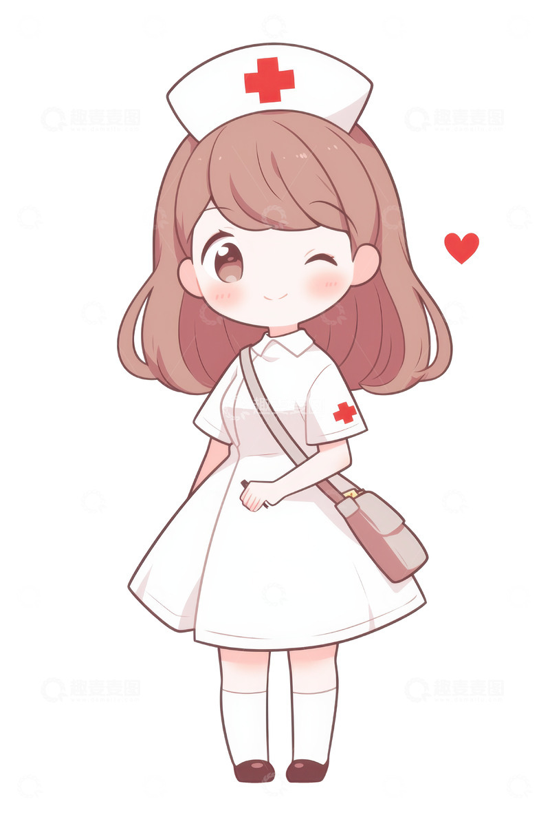 高清大图下载【趣麦麦图】可爱的小护士