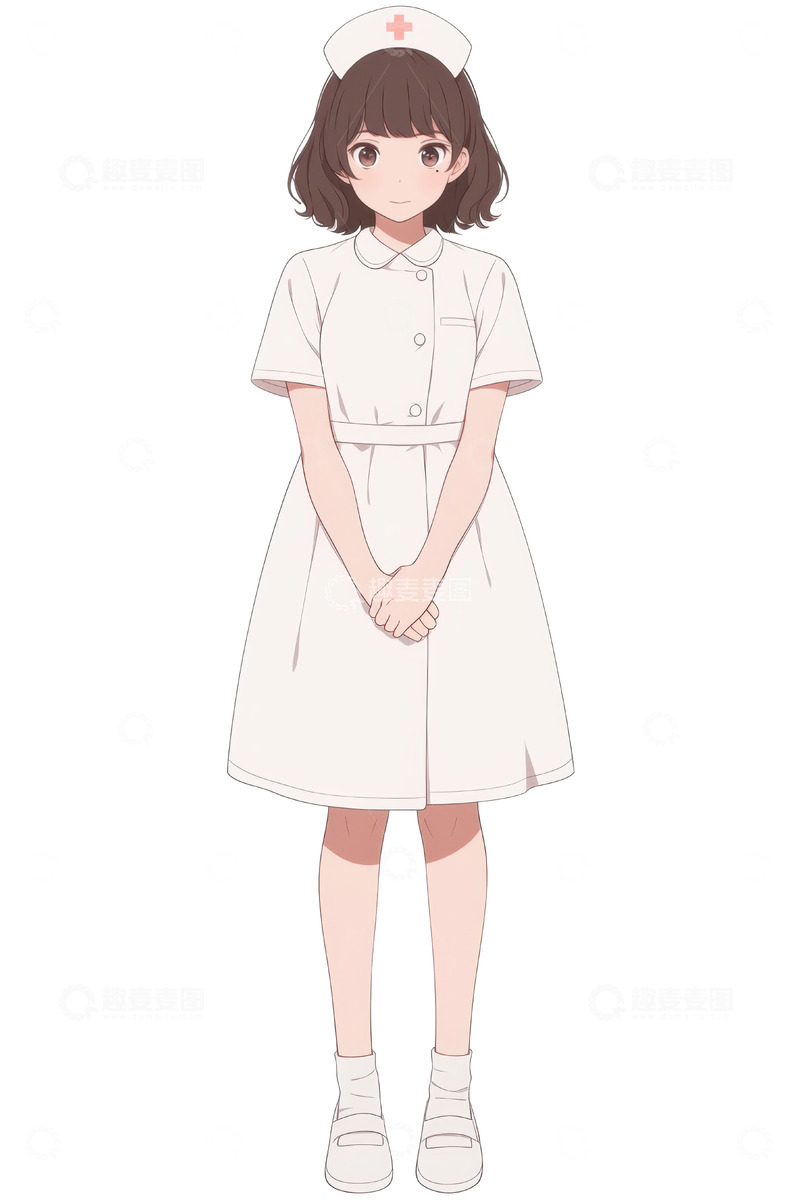高清大图下载【趣麦麦图】一位可爱的护士