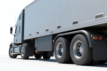 三维渲染的大卡车货车 (3)