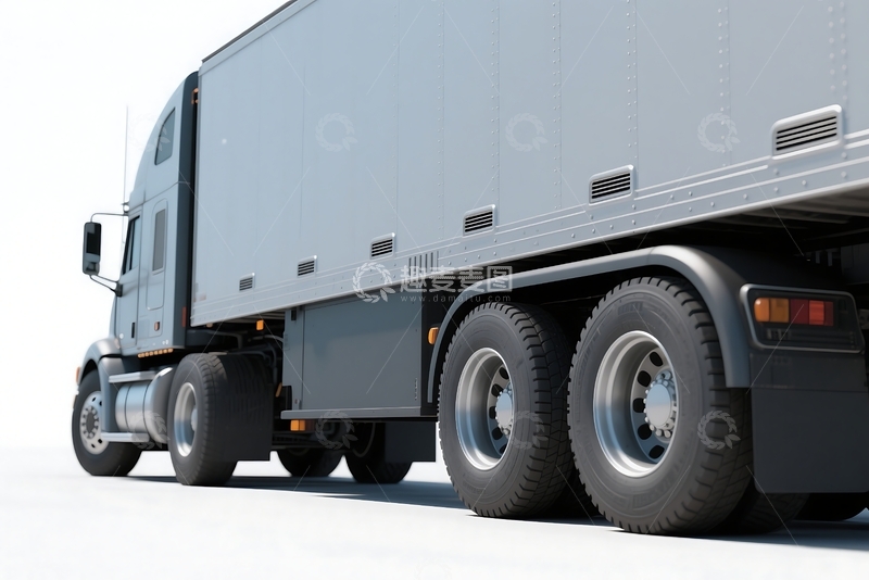 高清大图下载【趣麦麦图】三维渲染的大卡车货车 (3)