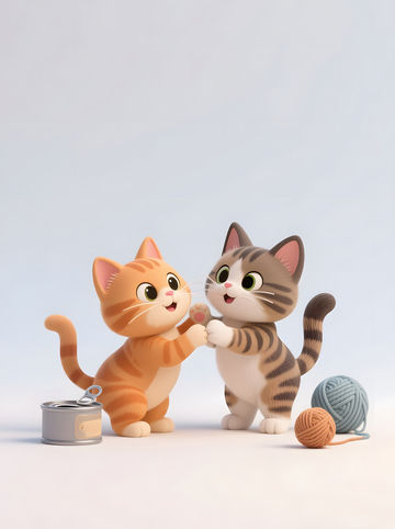 卡通萌宠猫猫