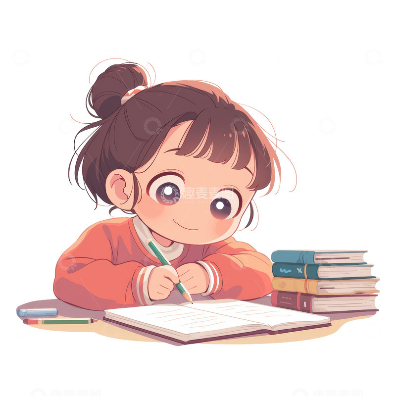 写作业的小女孩1