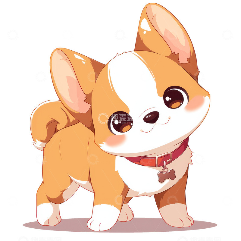 高清大图下载【趣麦麦图】可爱的一只小狗
