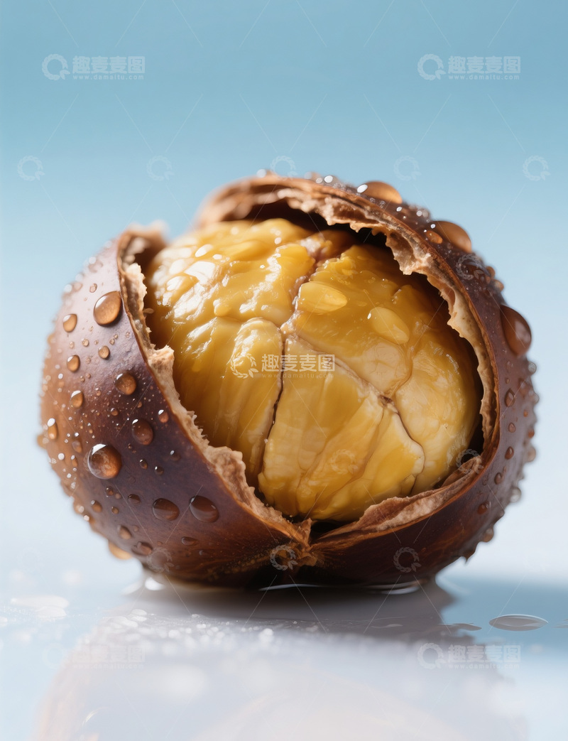 高清大图下载【趣麦麦图】新鲜栗子摄影特写