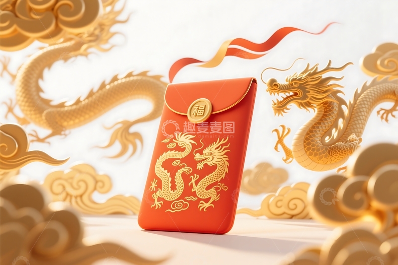 高清大图下载【趣麦麦图】三维立体中国新年贺图 (3)