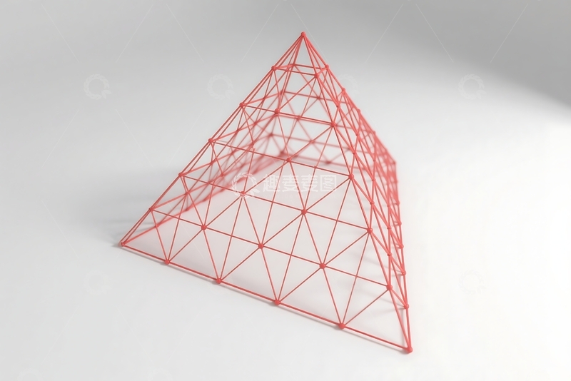 高清大图下载【趣麦麦图】三维网格线条形状线框几何图形 (2)