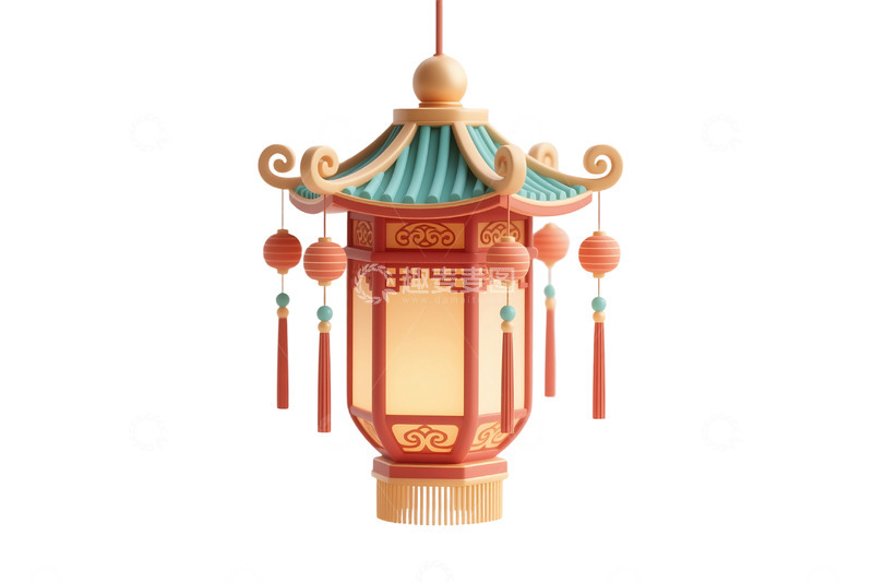 高清大图下载【趣麦麦图】免抠中国风国潮传统灯笼 (1)