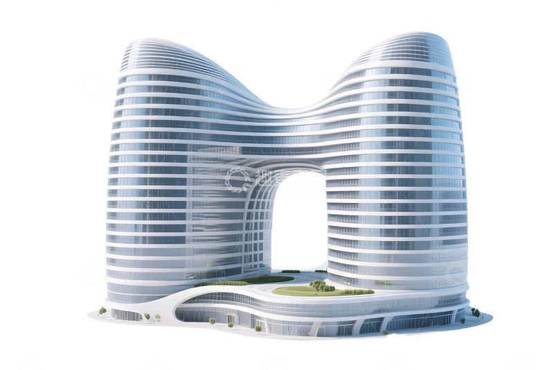 高清大图下载【趣麦麦图】免抠北京丽泽soho建筑免抠元素 (1)