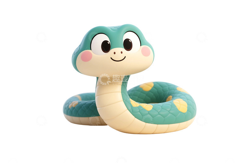 免抠3D卡通蛇 (4)