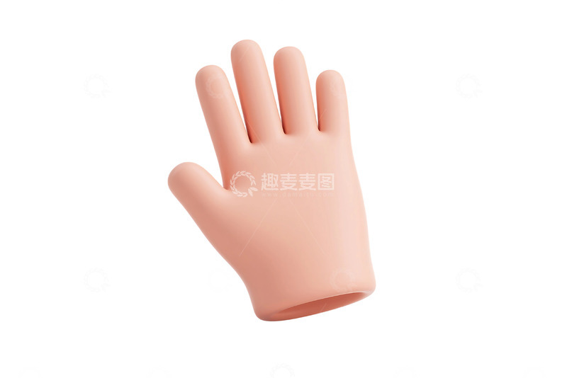高清大图下载【趣麦麦图】免抠3d卡通手模型005 (2)