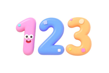 免抠3D卡通风格数字元素 (1)
