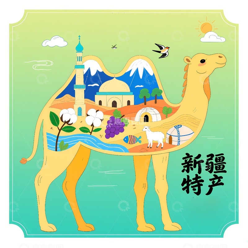 高清大图下载【趣麦麦图】新疆旅游新疆特产