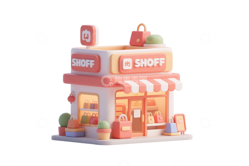 高清大图下载【趣麦麦图】免抠商店购物电商小程序元素 (2)