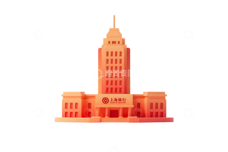 高清大图下载【趣麦麦图】免抠渐变城市地标建筑元素 (4)