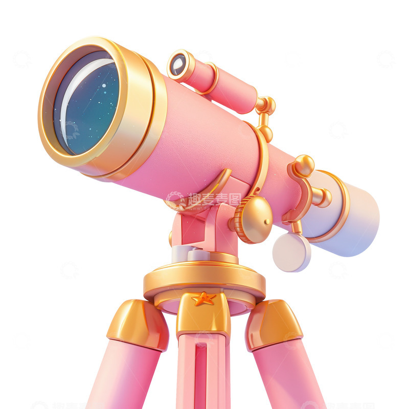 高清大图下载【趣麦麦图】-卡通简约一个望远镜1
