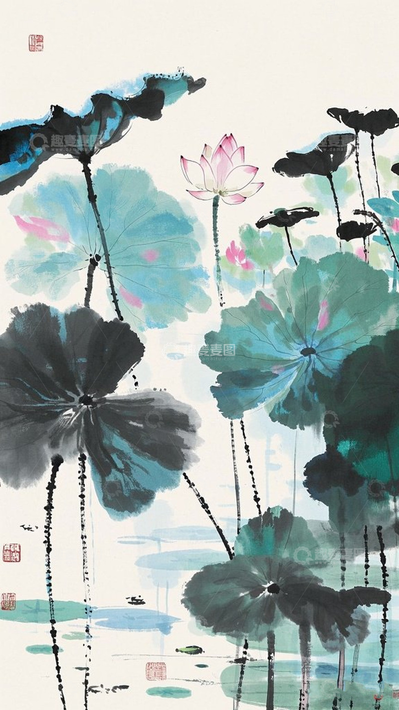 高清大图下载【趣麦麦图】夏天古风插画