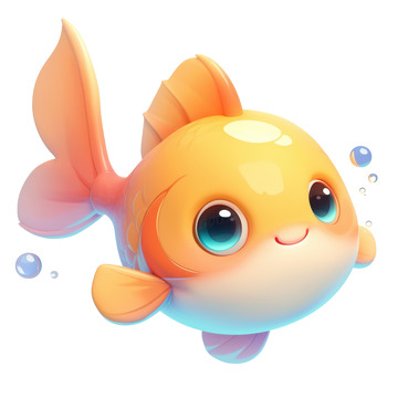 卡通简约一条小肥鱼