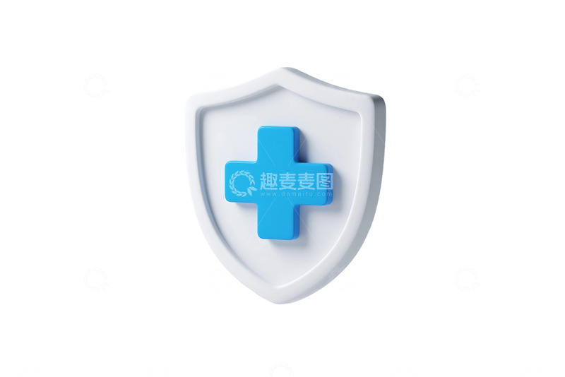 高清大图下载【趣麦麦图】免抠盾牌医院标志 (1)