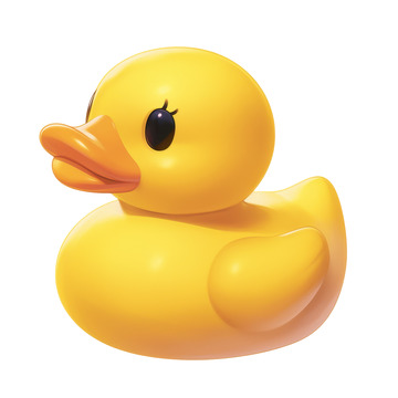 卡通简约一只小黄鸭1