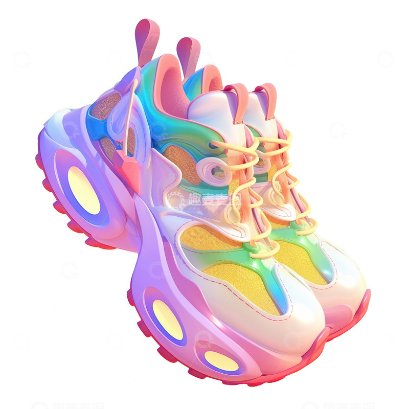 高清大图下载【趣麦麦图】卡通简约一双运动鞋