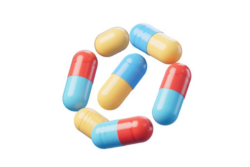 免抠环绕胶囊药丸 (1)