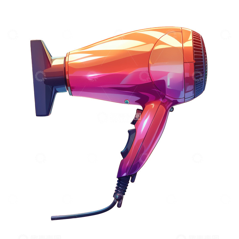 高清大图下载【趣麦麦图】-卡通简约一只吹风机