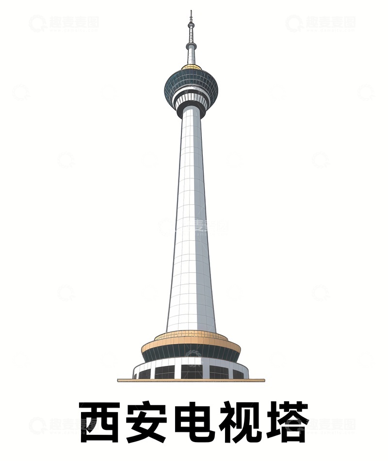 西安电视塔地标